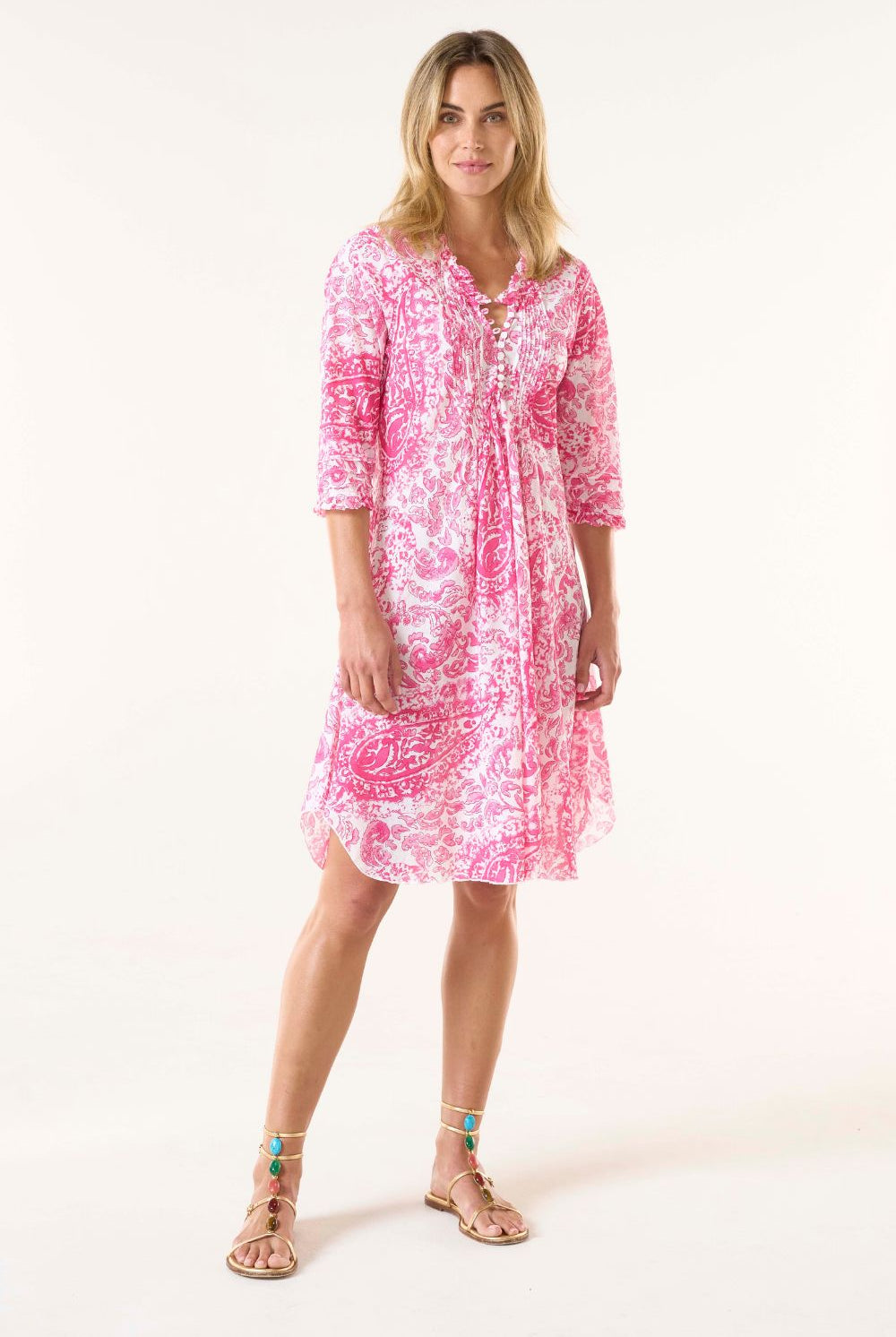 Oneseason - Middy Poppy Dress | Hydra Pink - Dress - Silvermaple Boutique