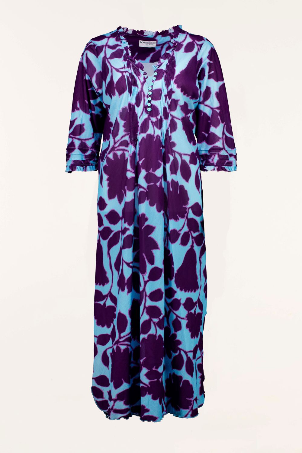 Oneseason - Long Poppy Dress | Porto Vecchio Turquoise - Dress - Silvermaple Boutique