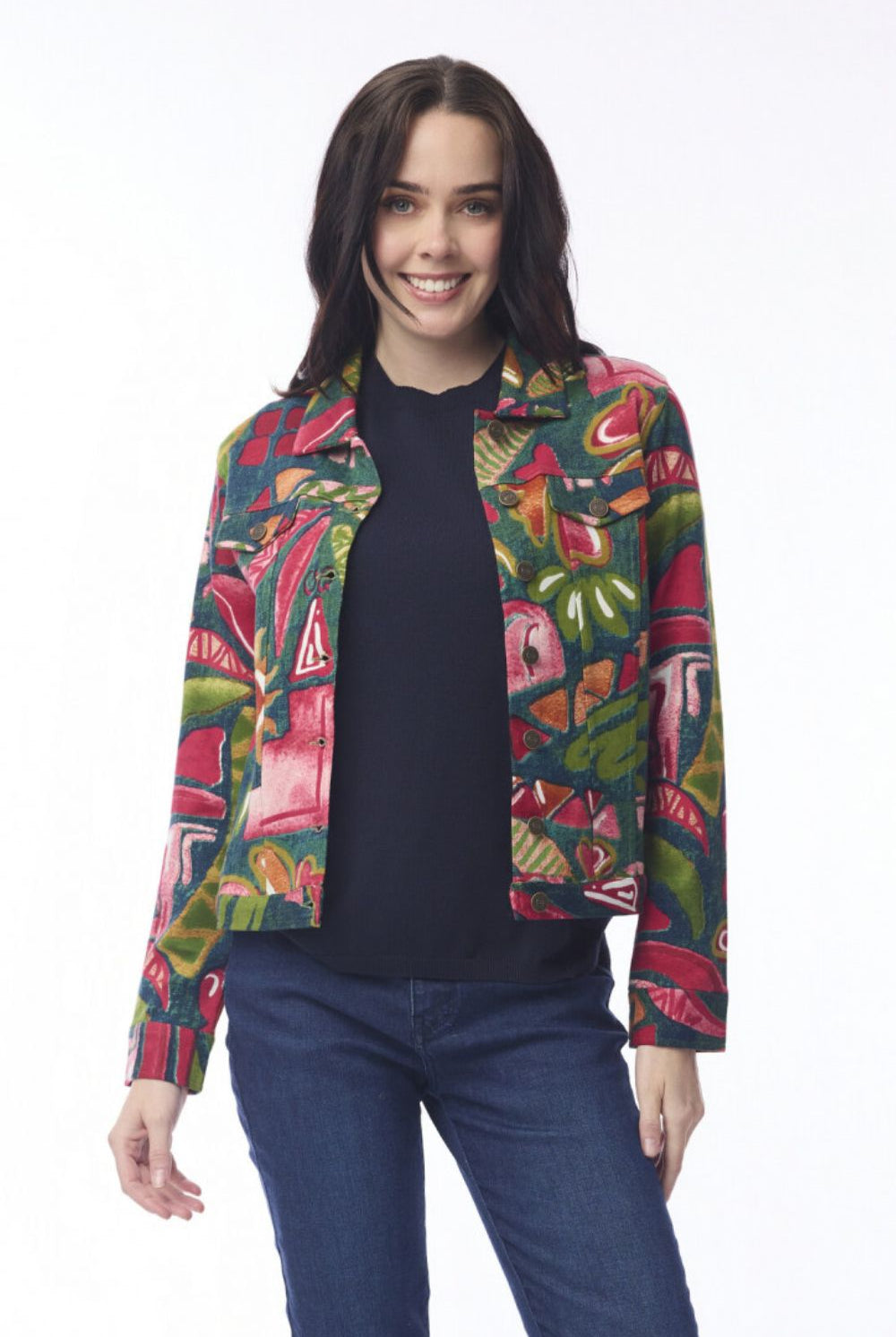 Orientique - Biker Jacket | Tropical Fun - Jacket - Silvermaple Boutique