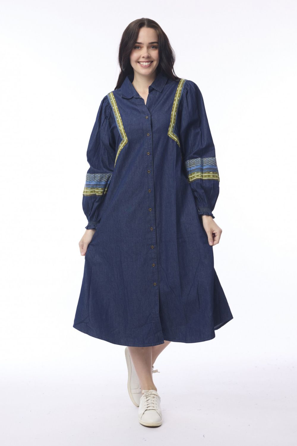 Orientique - Isfahan Dress | Denim - Dress - Silvermaple Boutique