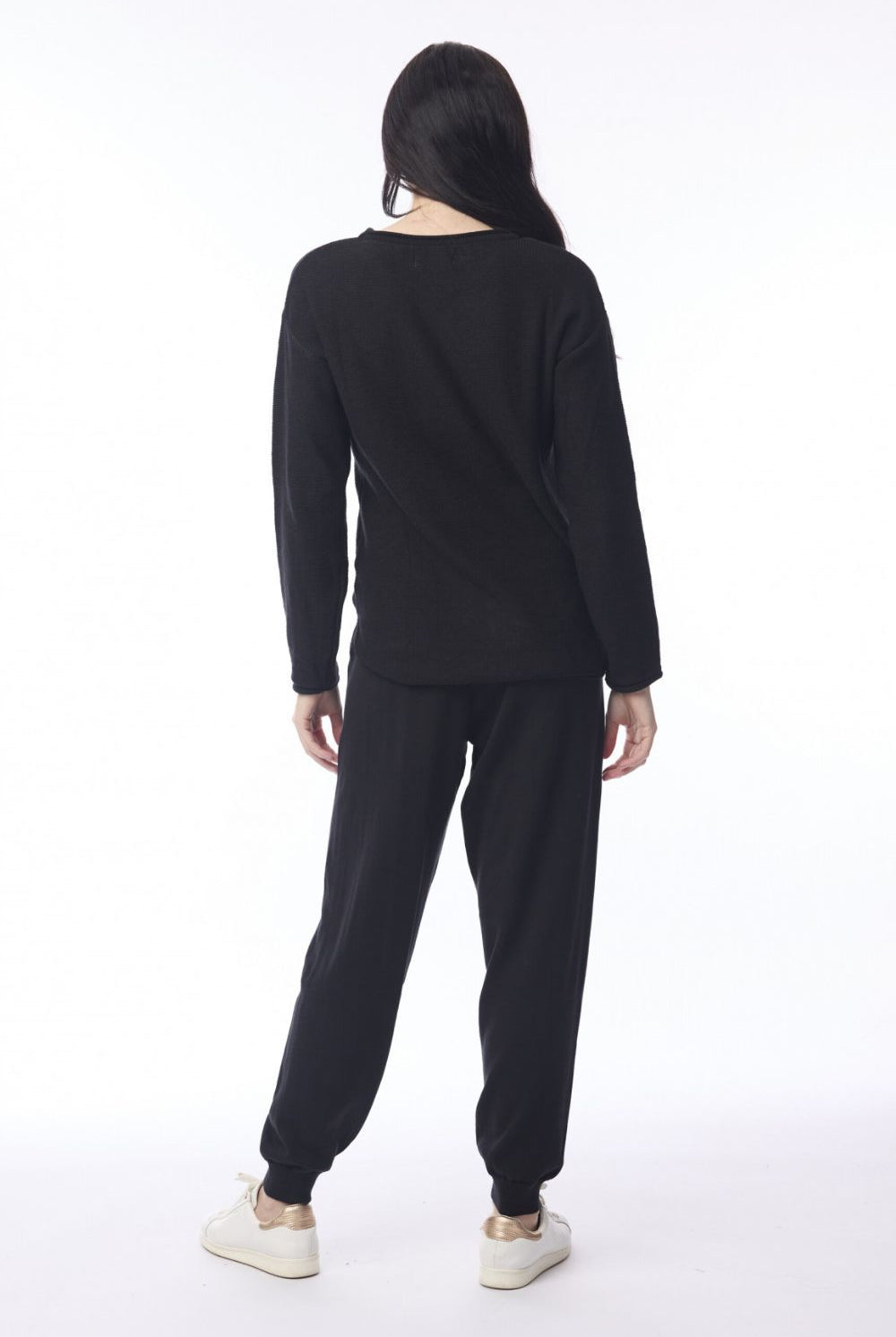 Orientique - Knit Travel Pant | Black - Pants - Silvermaple Boutique