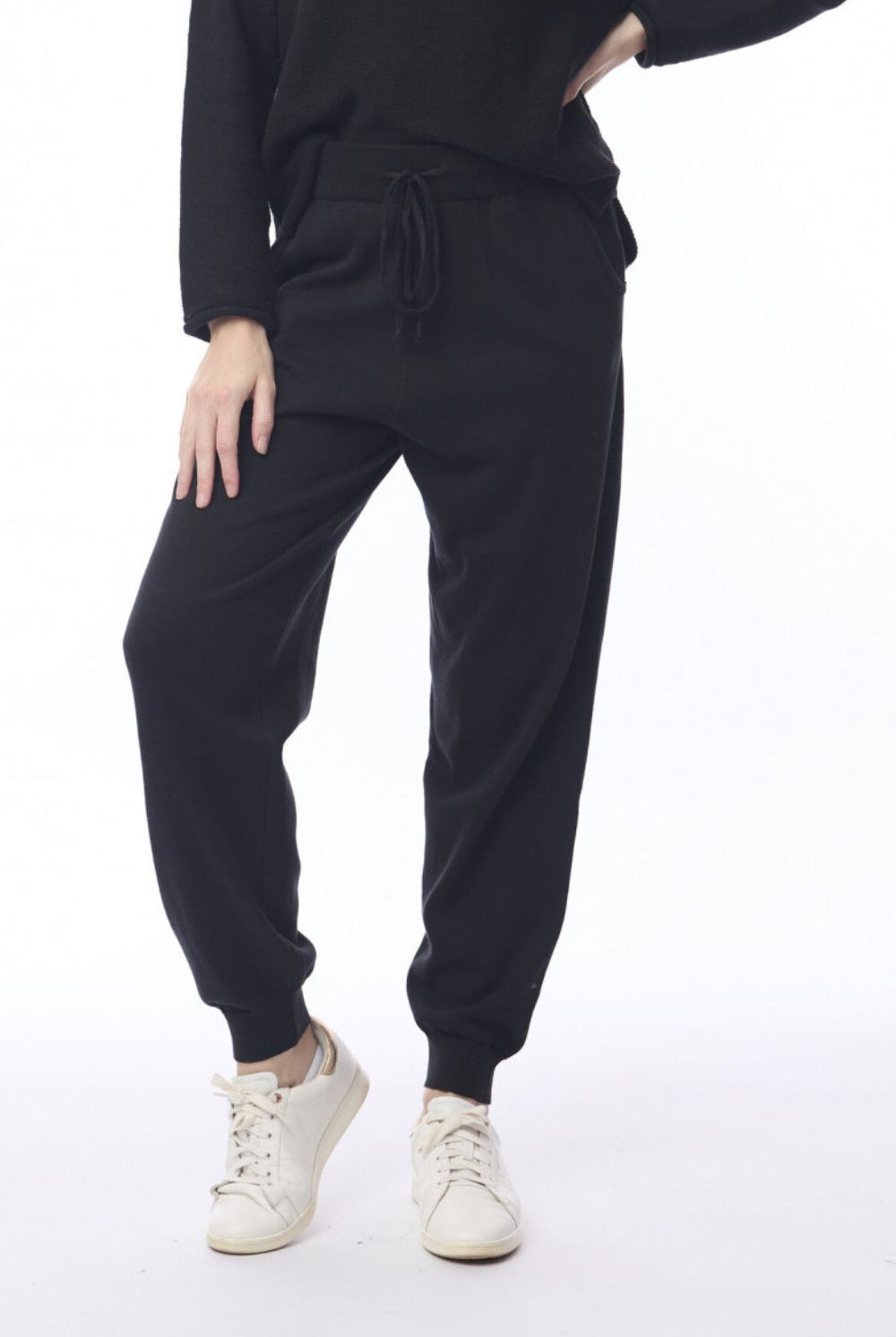 Orientique - Knit Travel Pant | Black - Pants - Silvermaple Boutique