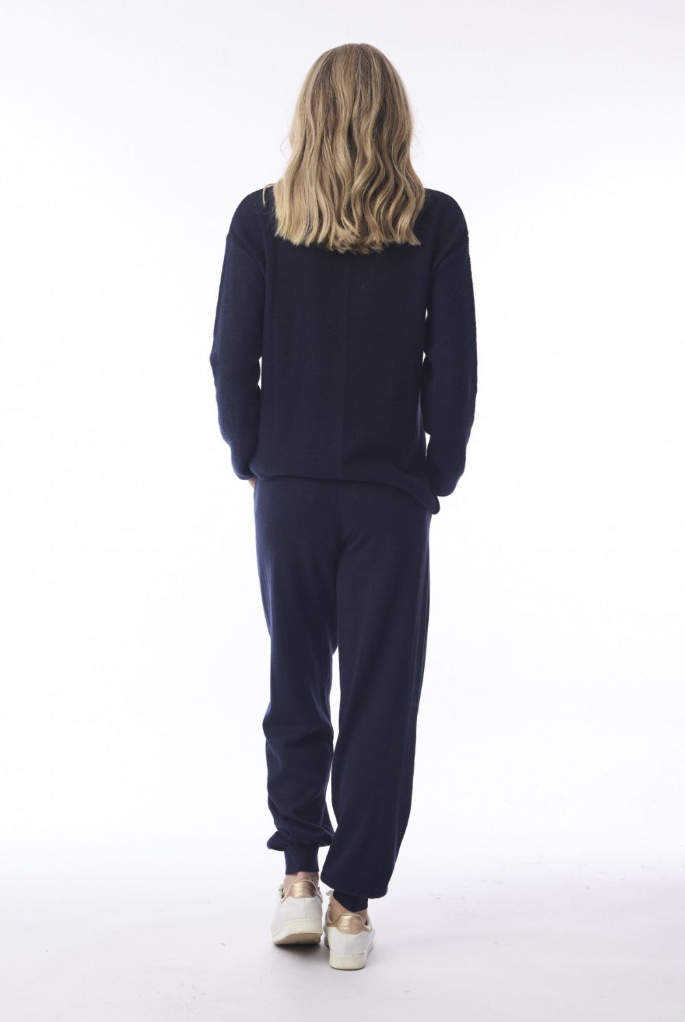 Orientique - Knit Travel Pant | Navy - Pants - Silvermaple Boutique