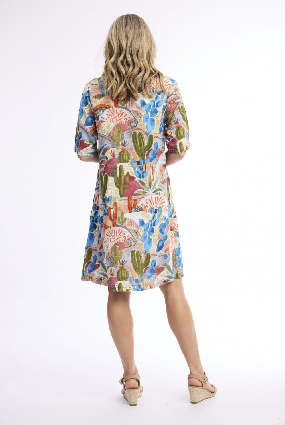 Orientique - Lightweight T-Shirt Dress | Desert - Dress - Silvermaple Boutique