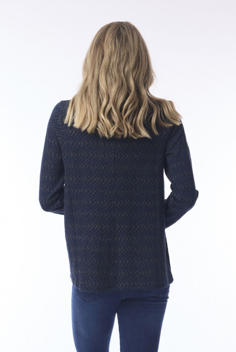 Orientique - Maluku Cowl Neck Top | Navy - Top - Silvermaple Boutique