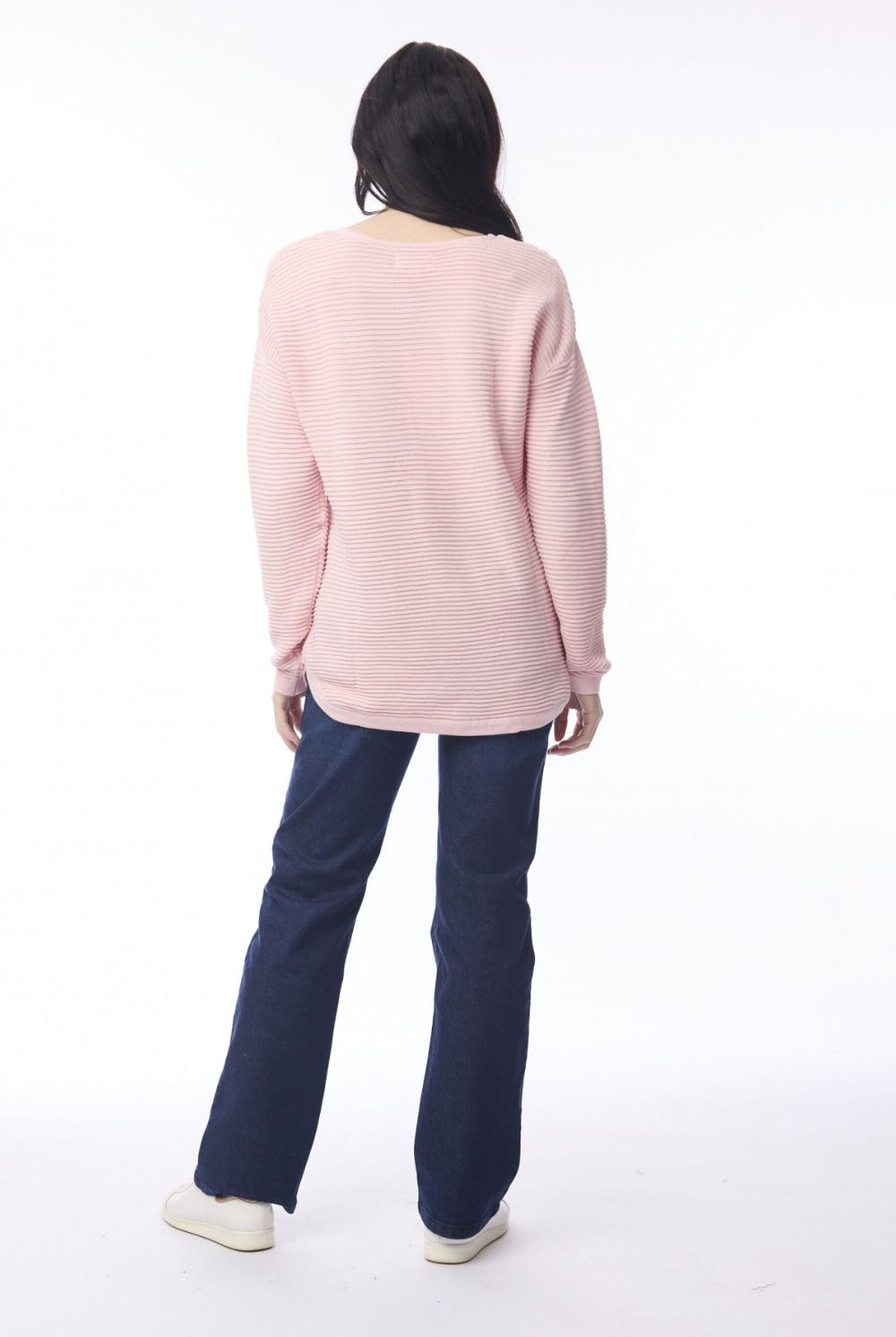 Orientique - Ribbed Knit Jumper | Blush Pink - Jumper - Silvermaple Boutique