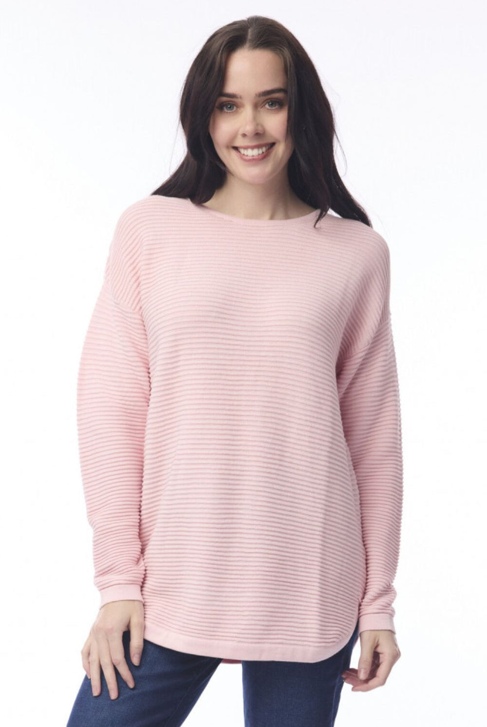 Orientique - Ribbed Knit Jumper | Blush Pink - Jumper - Silvermaple Boutique