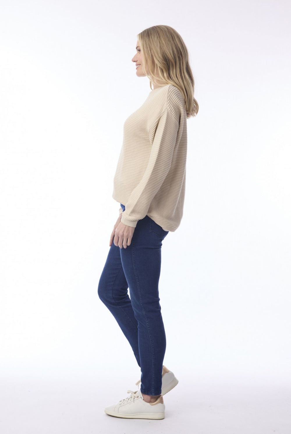Orientique - Ribbed Knit Jumper | Naural Melange - Jumper - Silvermaple Boutique