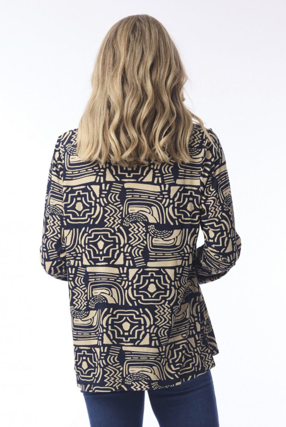 Orientique - Zapotec Cowl Top | Abstract - Top - Silvermaple Boutique