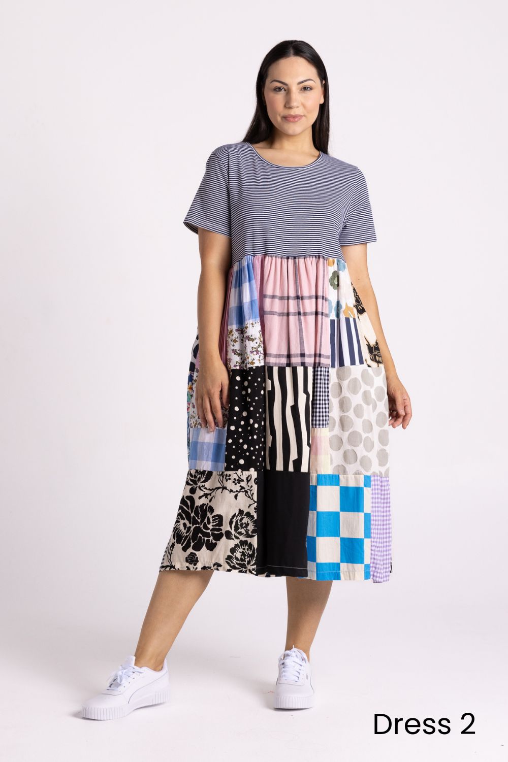 Silvermaple Collection - Patchwork Dress | Multi - Dress - Silvermaple Boutique