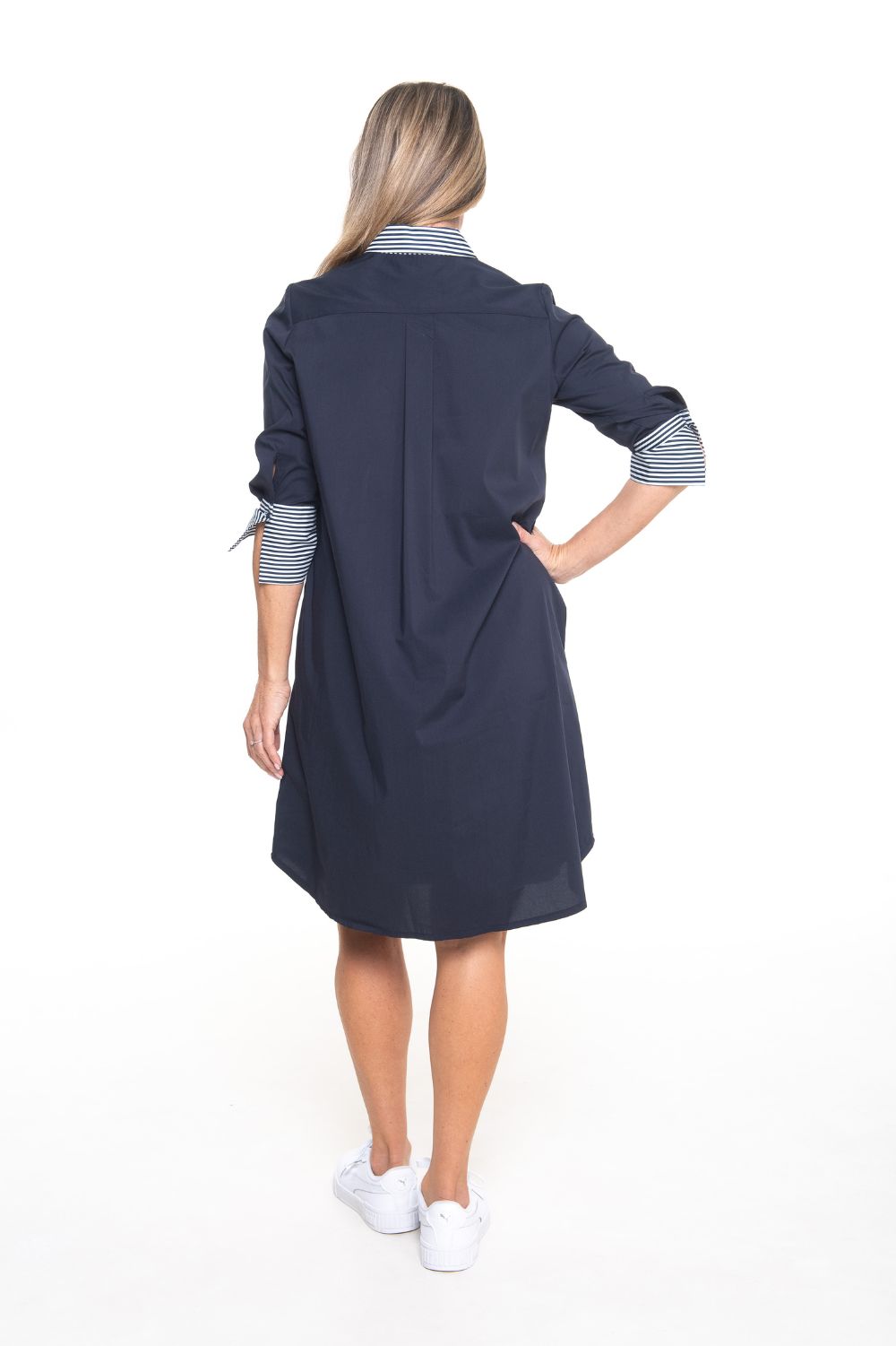 Philosophy Australia - Ashleigh Shirt Dress | Navy - Dress - Silvermaple Boutique