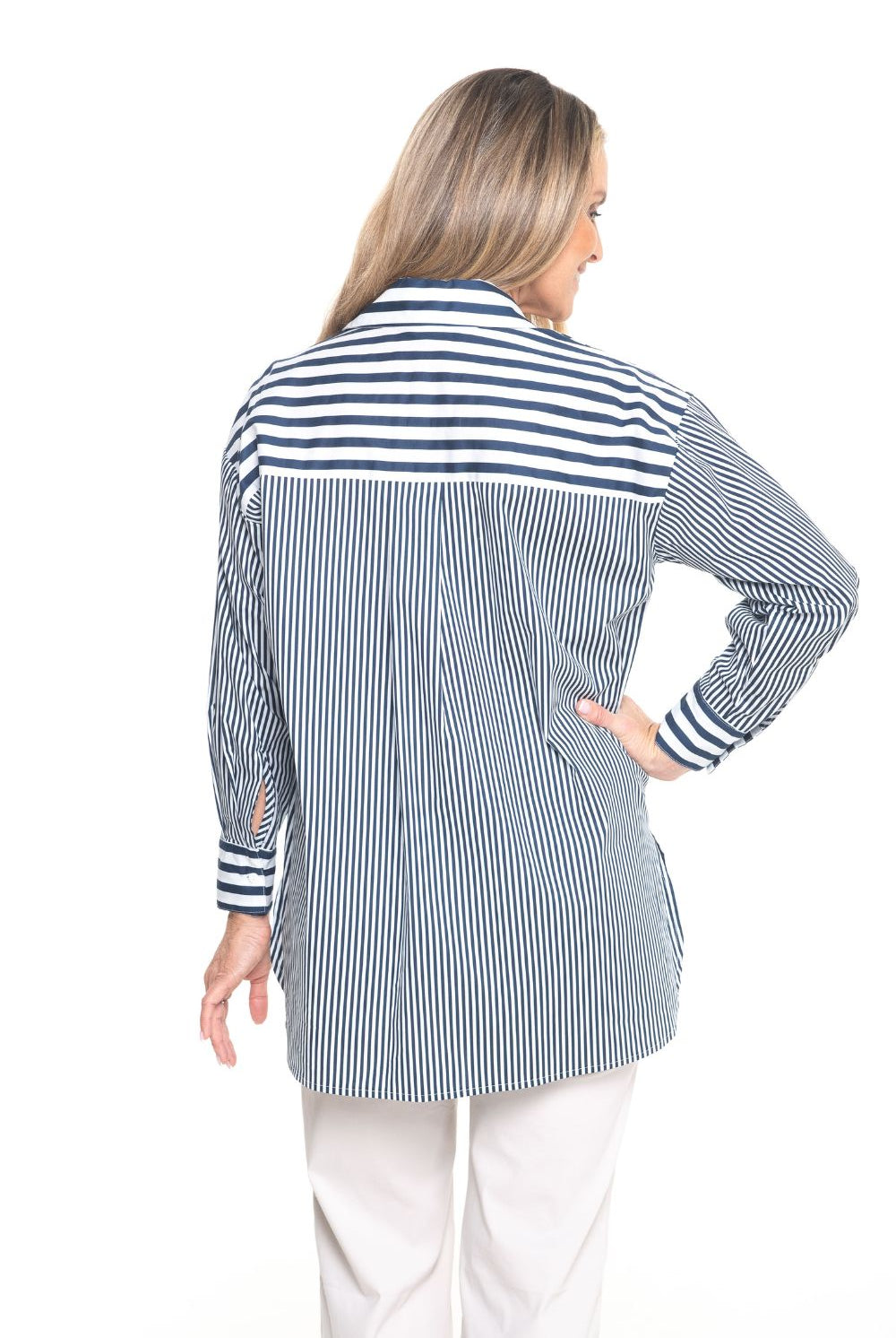Philosophy Australia - Port Multi Stripe Shirt | Navy - Shirt - Silvermaple Boutique