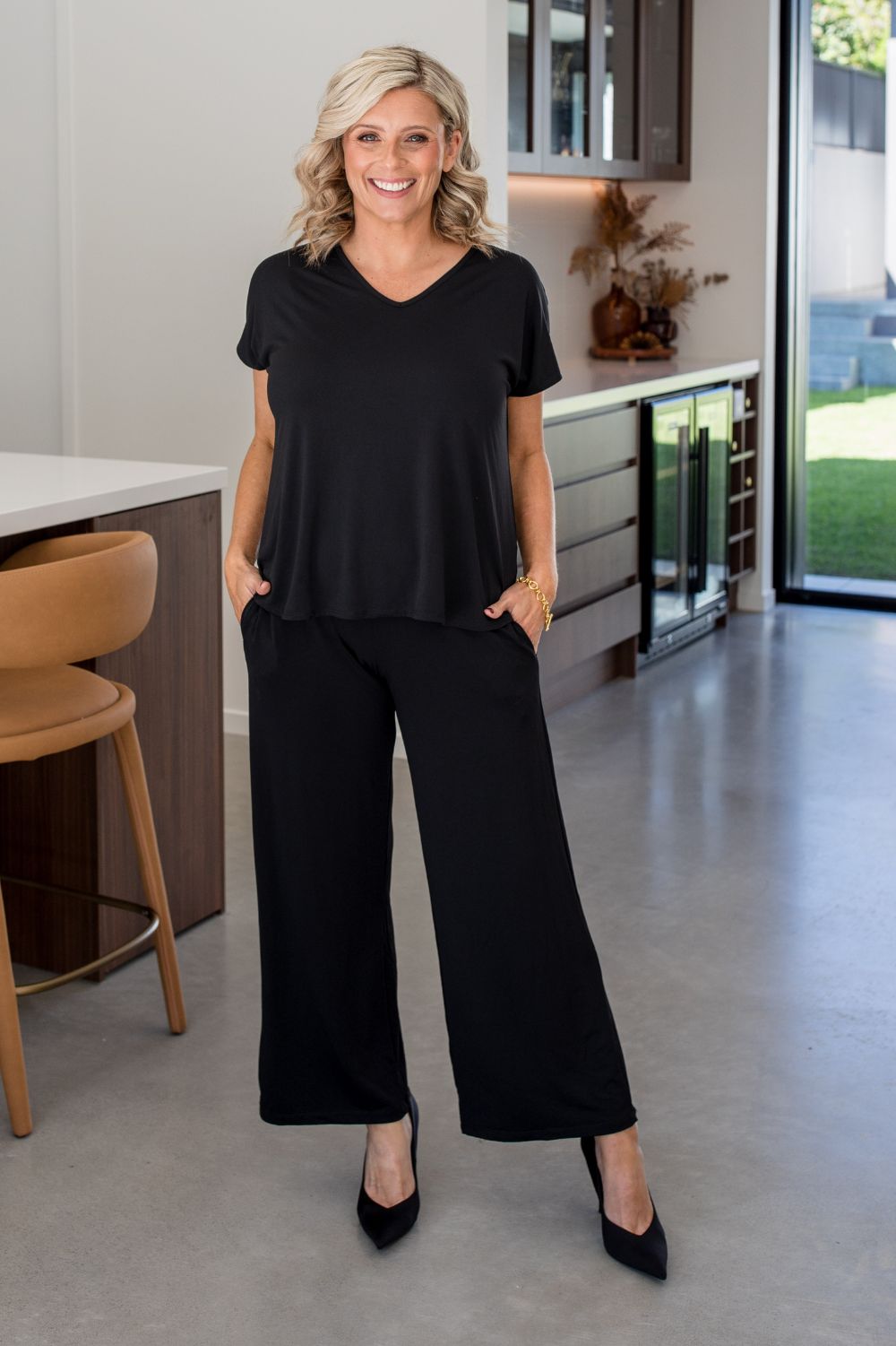 Philosophy Australia - Connie Reversible Tee | Black - Top - Silvermaple Boutique