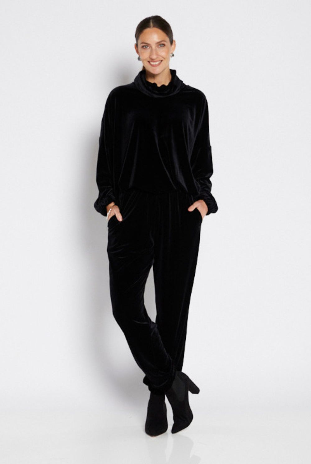 Philosophy - Cork Velvet Pant | Black - Pants - Silvermaple Boutique