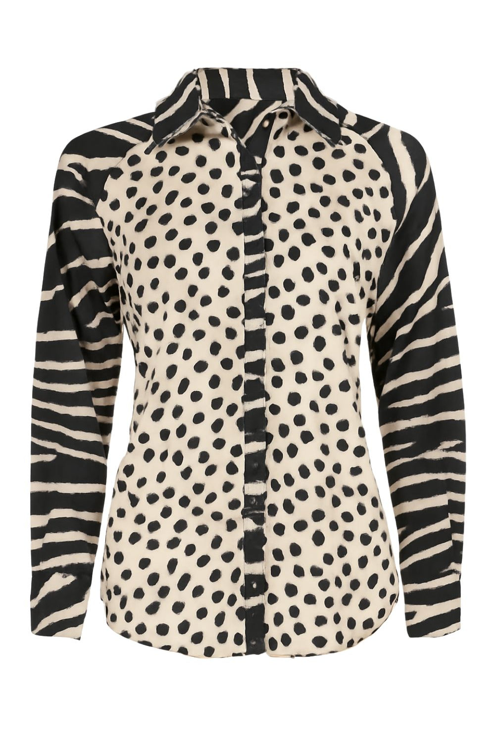 Philosophy Australia - Hilda Combo Shirt | Spot Zebra - Top - Silvermaple Boutique