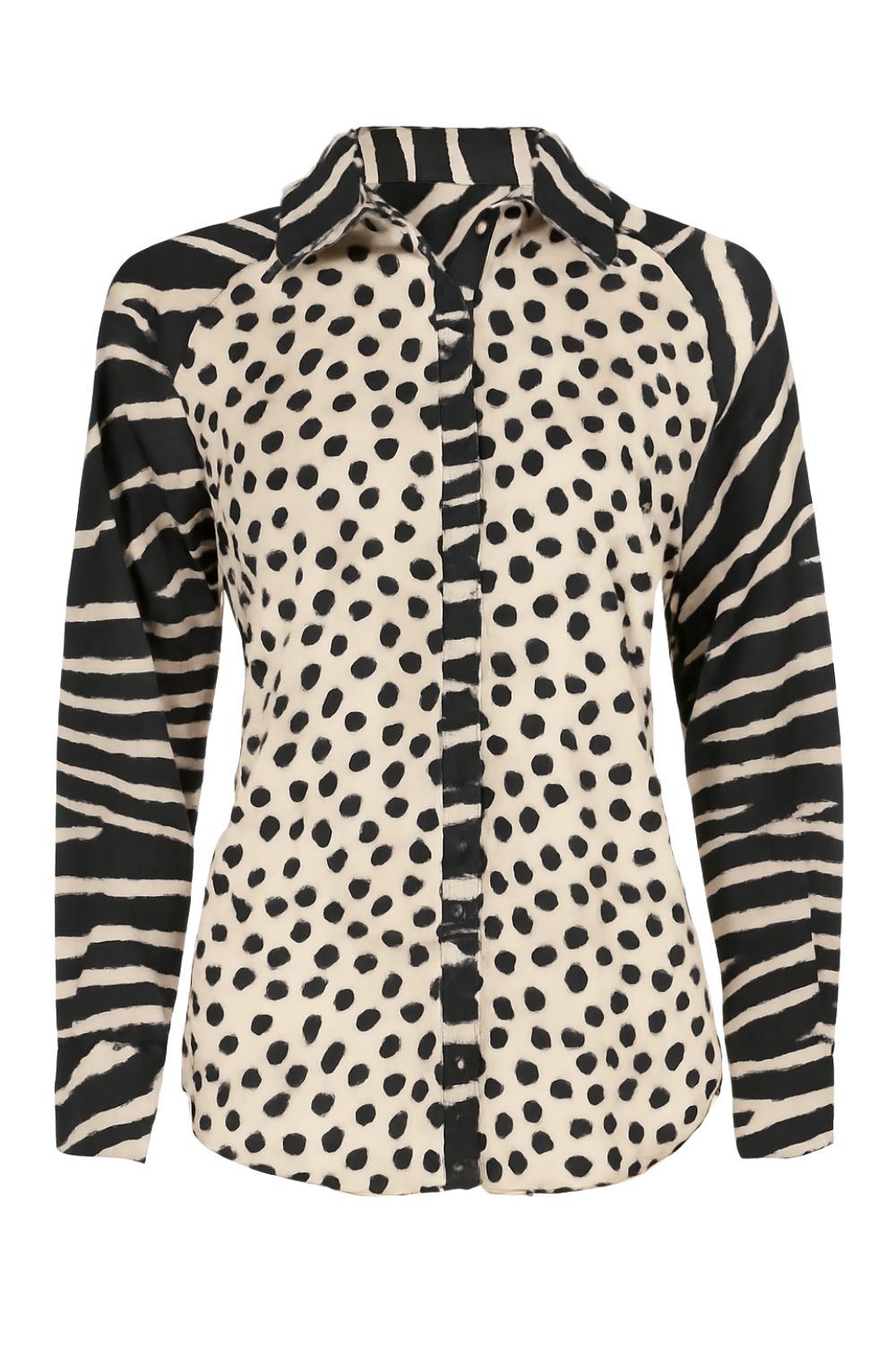 Philosophy Australia - Hilda Combo Shirt | Spot Zebra - Top - Silvermaple Boutique