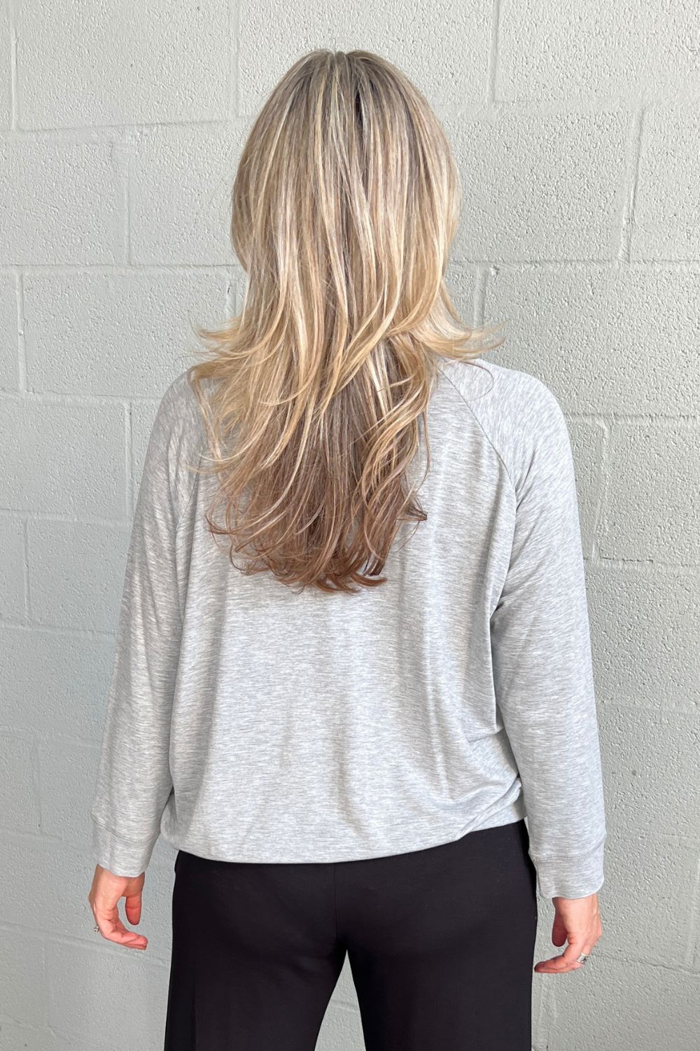 Philosophy Australia - Rocky Brushed Raglan Top | Grey - Top - Silvermaple Boutique