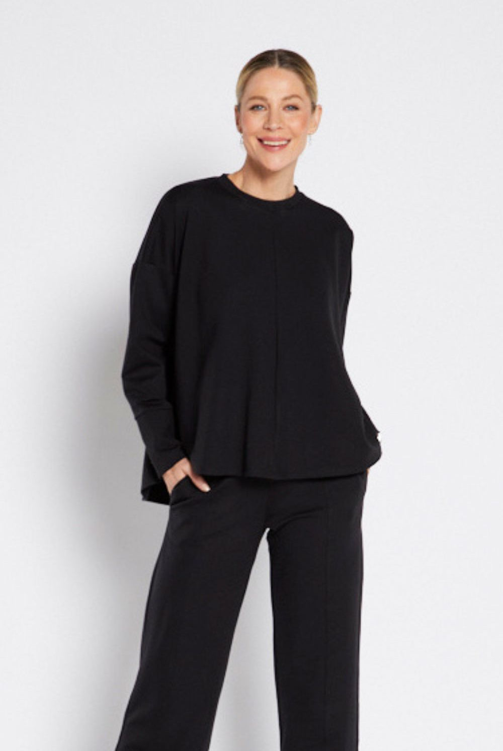 Philosophy - Stacy Crew | Black - Jumper - Silvermaple Boutique