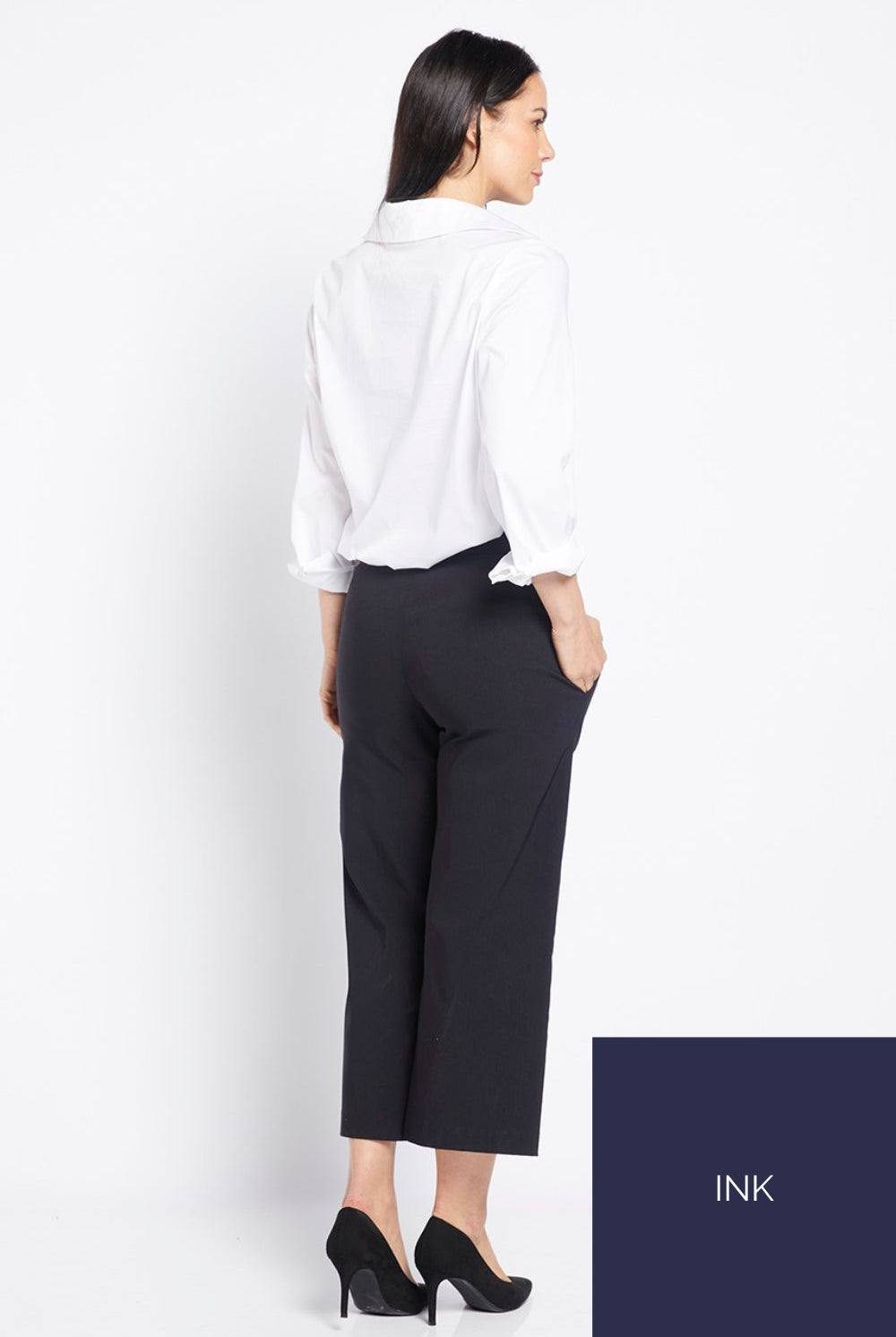 Philosophy - Larrie 7/8 Culotte Pant | Navy - Pants - Silvermaple Boutique