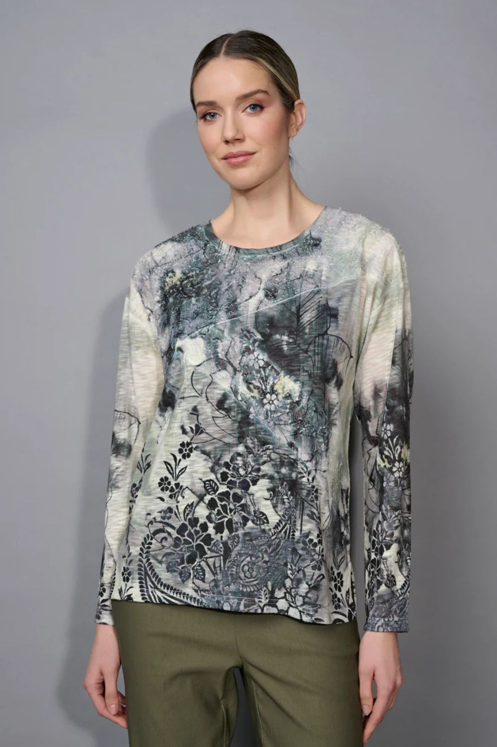 Picadilly - Picadilly Printed Top | Capers Multi - Top - Silvermaple Boutique