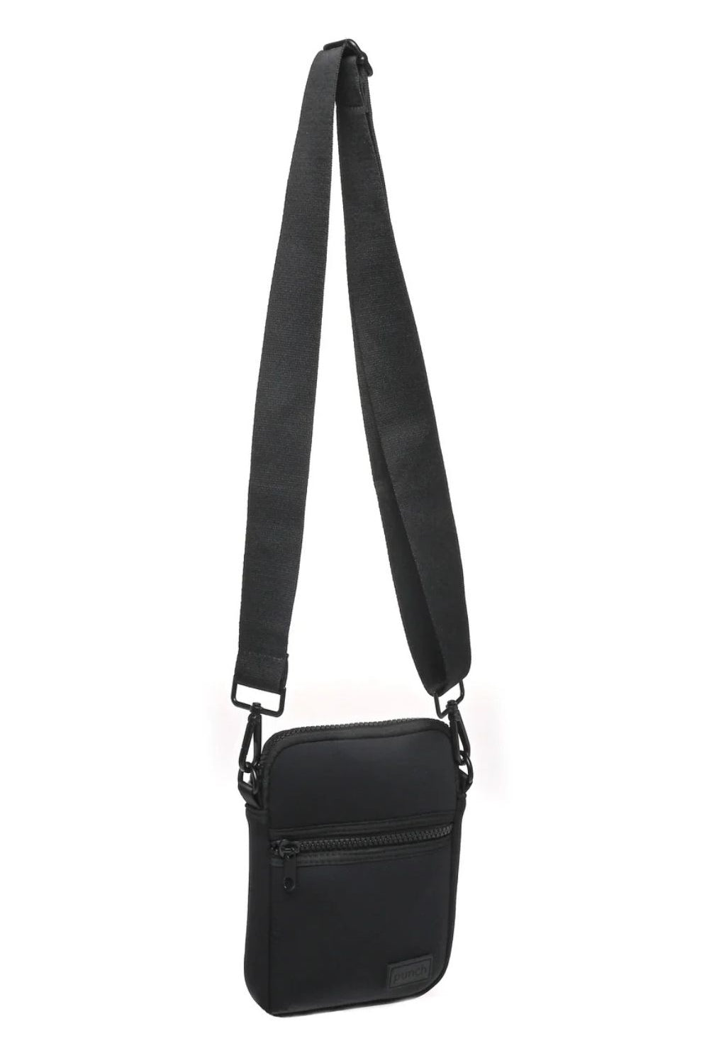 Punch Neoprene - Aurora Neoprene Mobile Bag | Black - Handbag - Silvermaple Boutique
