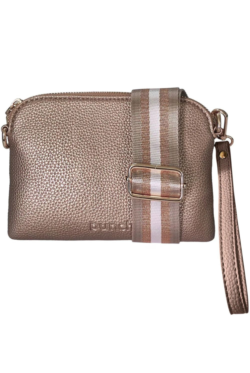 Punch Neoprene - Sally Mini Crossbody Bag | Bronze - Handbag - Silvermaple Boutique