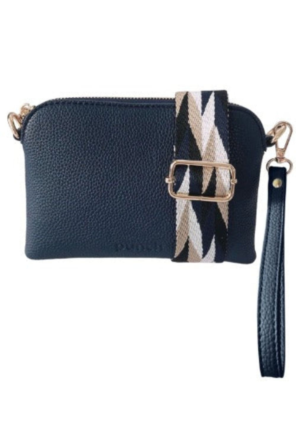 Punch Neoprene - Sally Mini Crossbody Bag | Navy - Handbag - Silvermaple Boutique