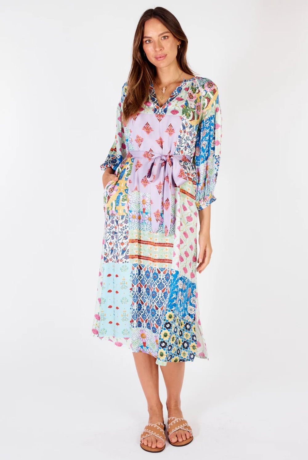 Rubyyaya - Boucher Patch Maxi Dress | Multi - Dress - Silvermaple Boutique