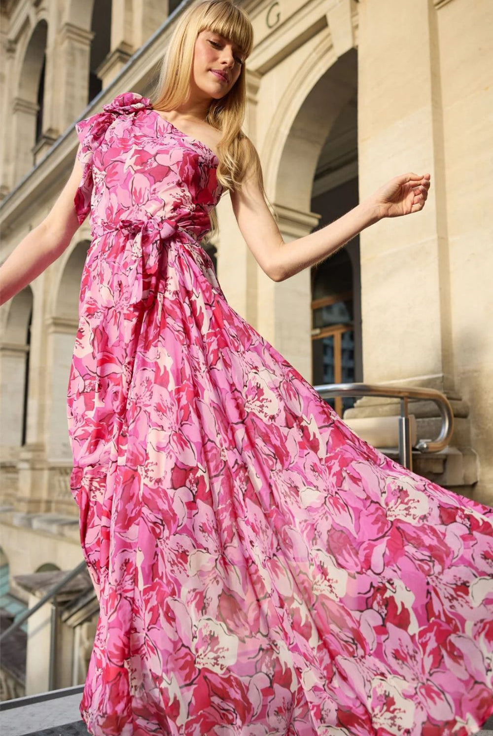 Sacha Drake - High Stakes Maxi Dress | Raspberry Mauve Floral - Dress - Silvermaple Boutique