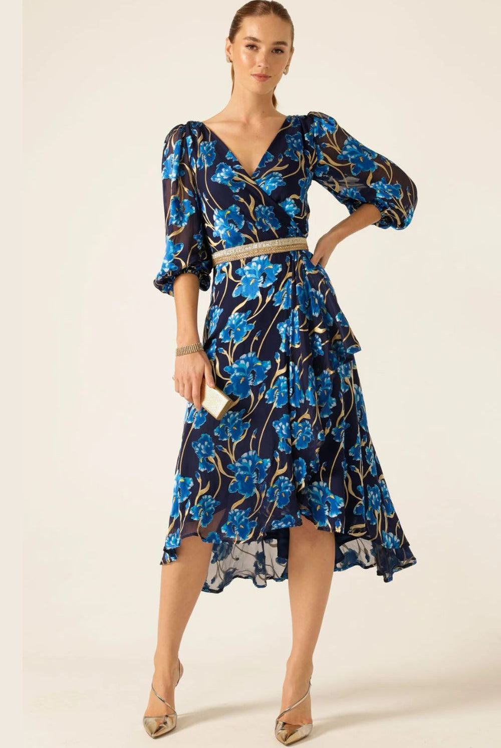 Sacha Drake - Linnee Wrap Midi Dress | Blue Iris - Dress - Silvermaple Boutique