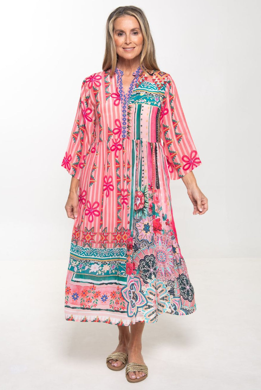 Silvermaple Collection - Erin V-Neck Dress | Rio Botanica - Dress - Silvermaple Boutique