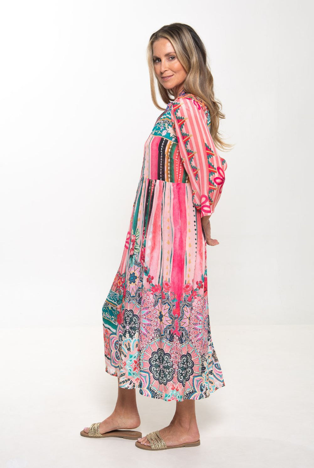 Silvermaple Collection - Erin V-Neck Dress | Rio Botanica - Dress - Silvermaple Boutique