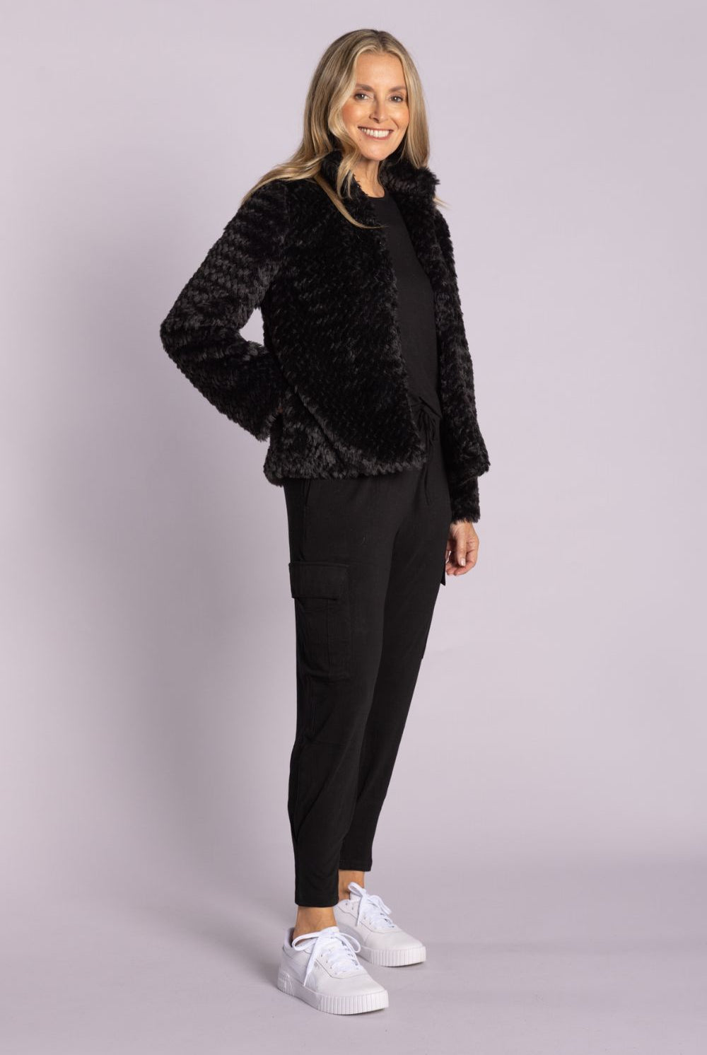 Silvermaple Collection - Isla Faux Fur Jacket | Black - Jacket - Silvermaple Boutique