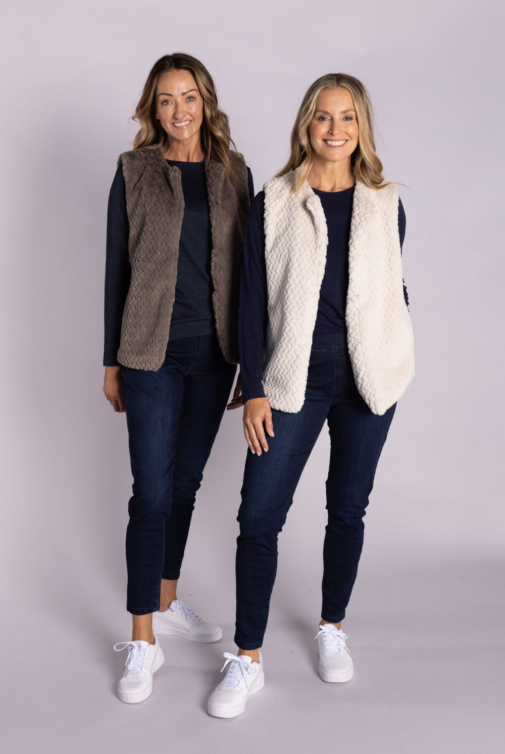 Silvermaple Collection - Isla Faux Fur Vest | Ivory - Vest - Silvermaple Boutique