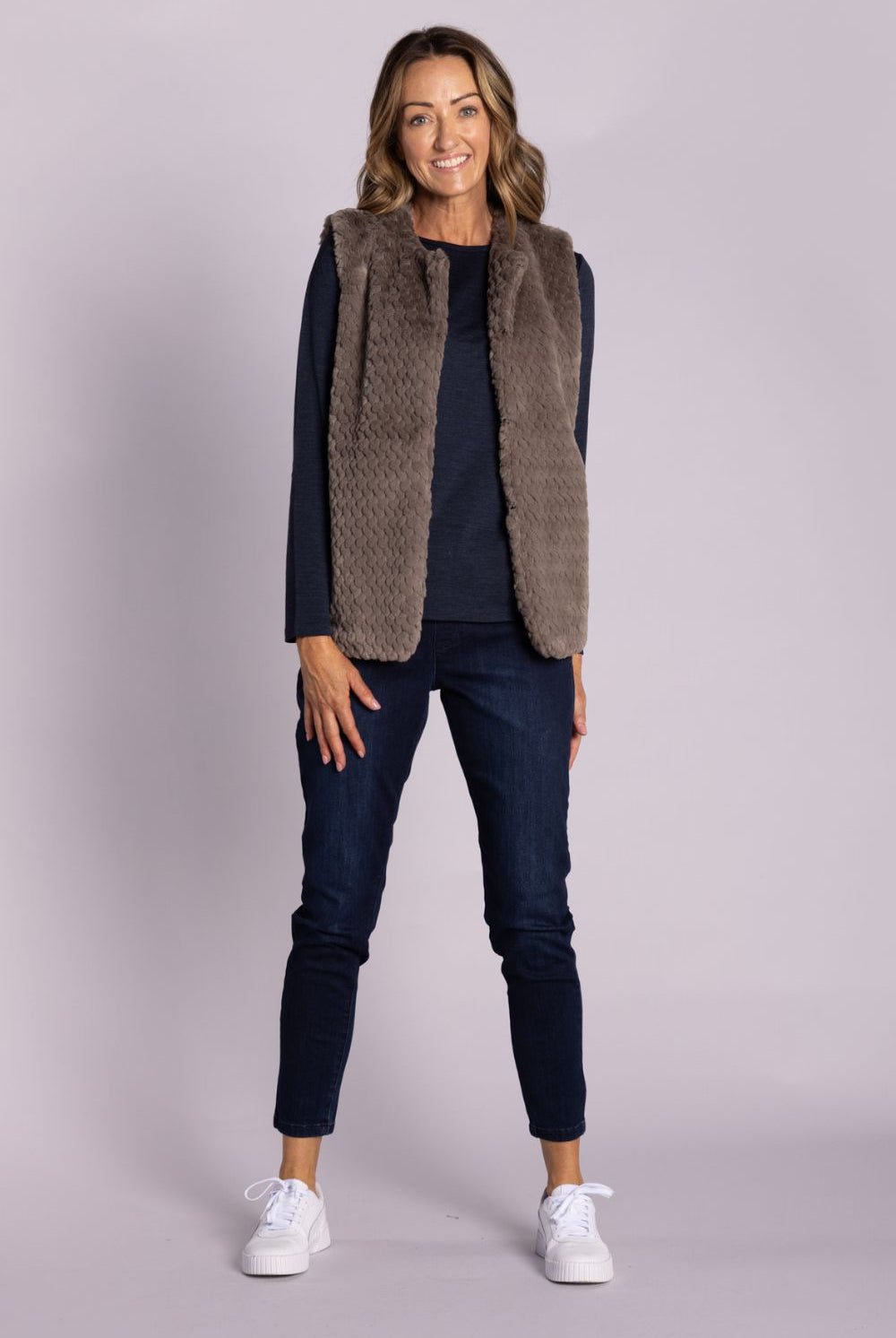 Silvermaple Collection - Isla Faux Fur Vest | Latte - Vest - Silvermaple Boutique