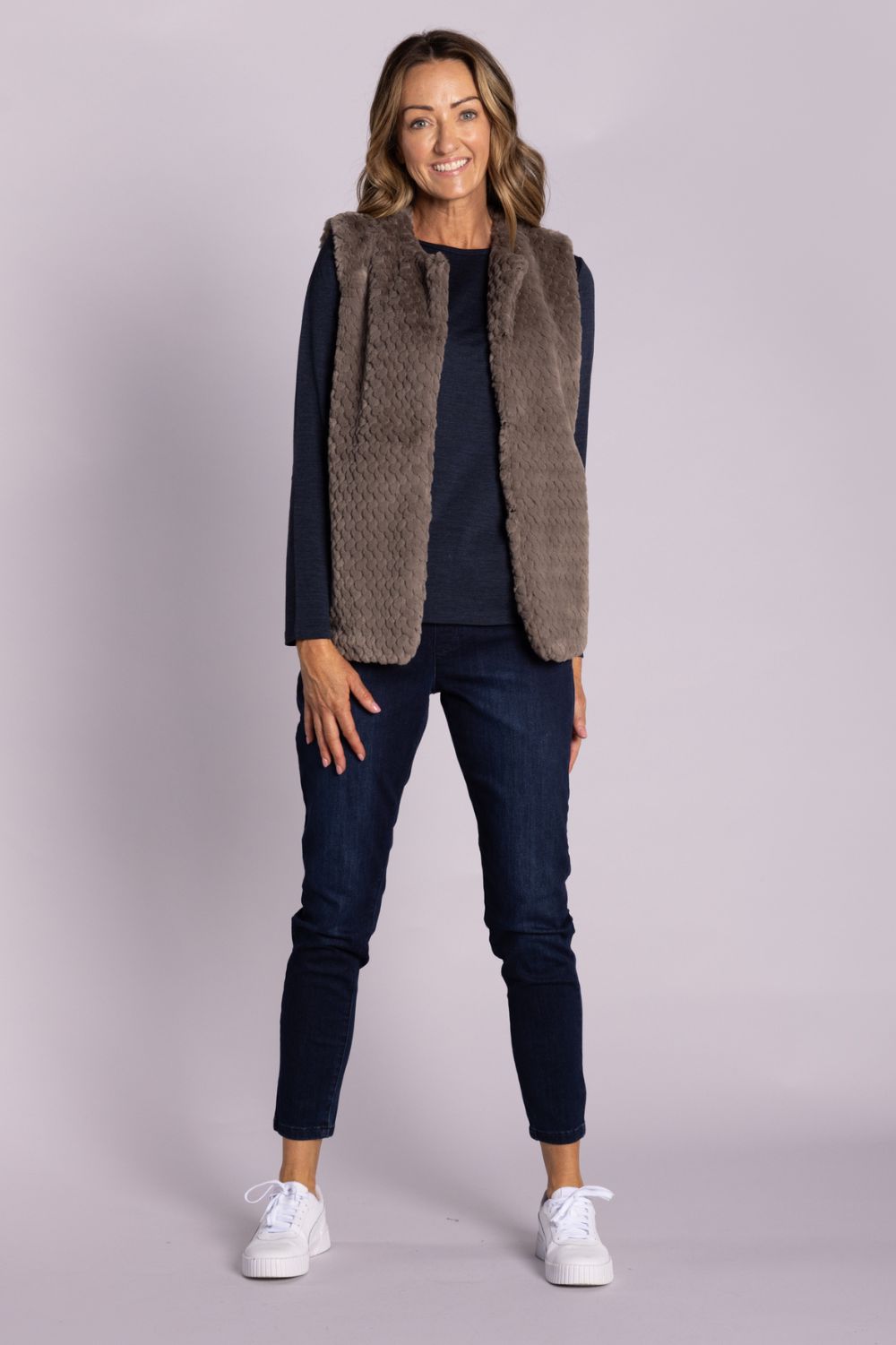 Silvermaple Collection - Isla Faux Fur Vest | Latte - Vest - Silvermaple Boutique