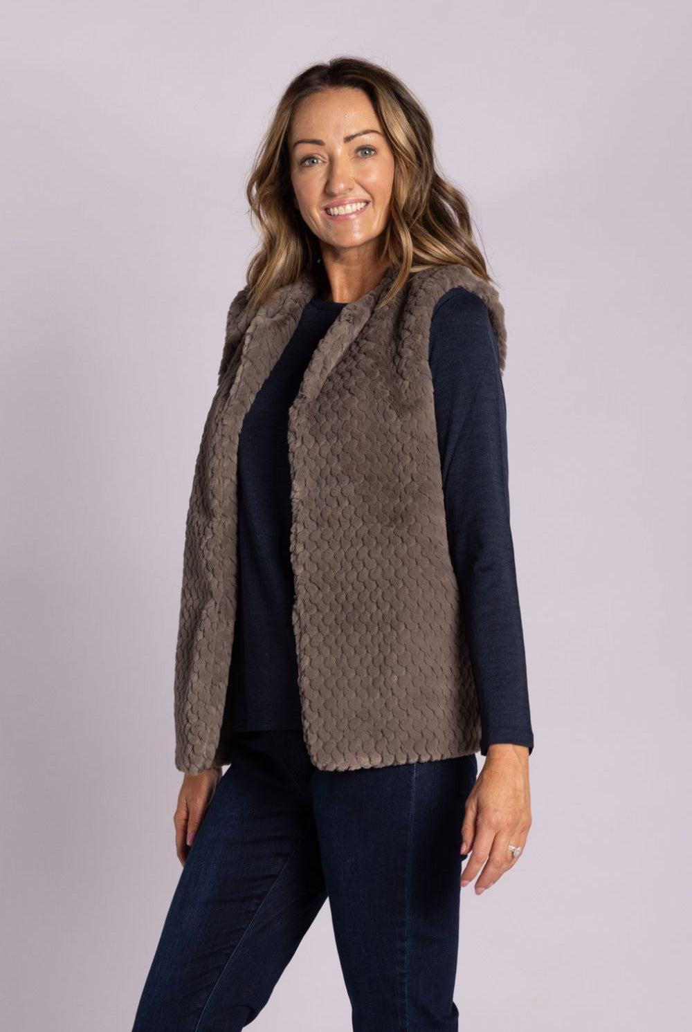Silvermaple Collection - Isla Faux Fur Vest | Latte - Vest - Silvermaple Boutique