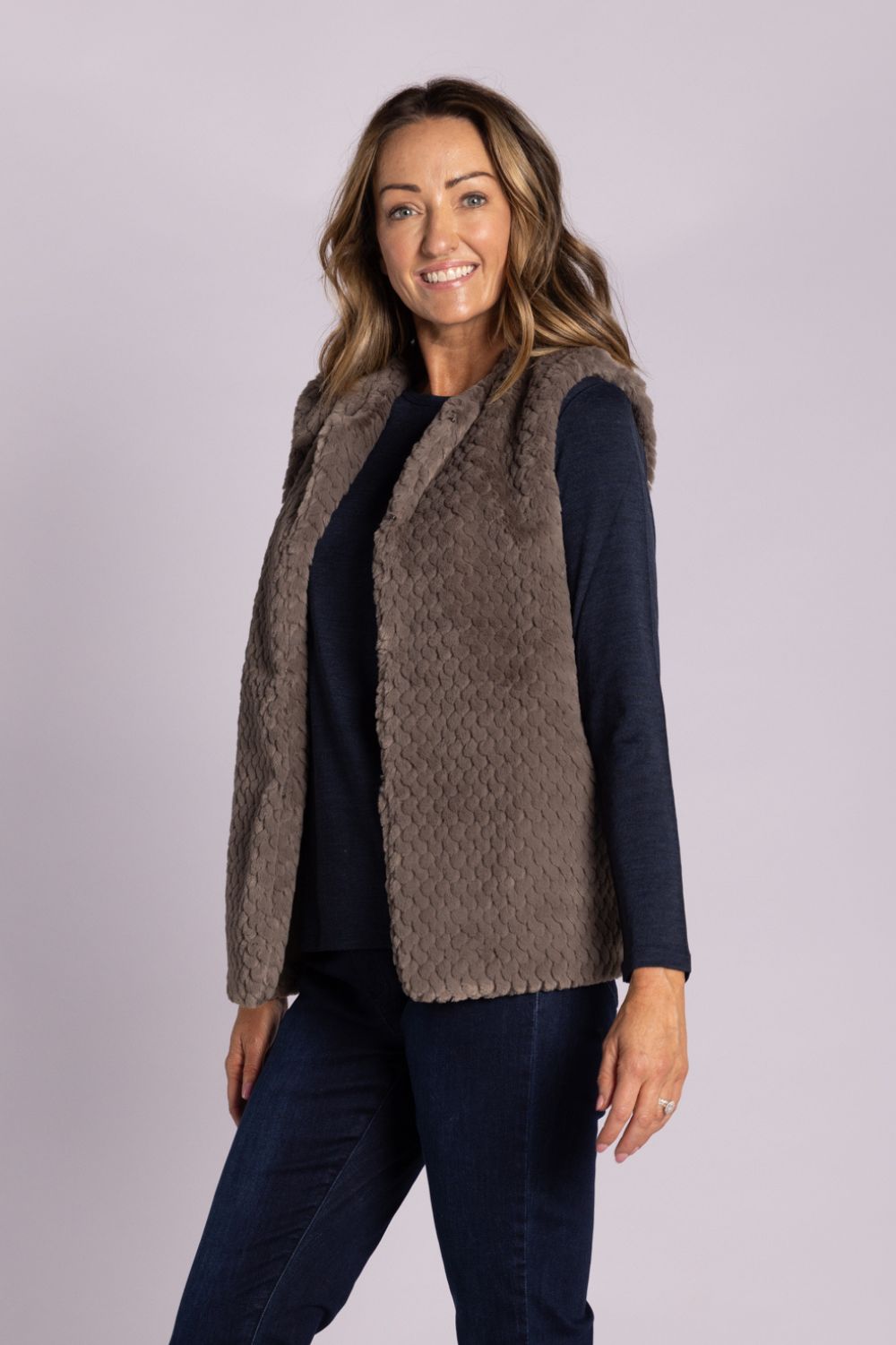 Silvermaple Collection - Isla Faux Fur Vest | Latte - Vest - Silvermaple Boutique