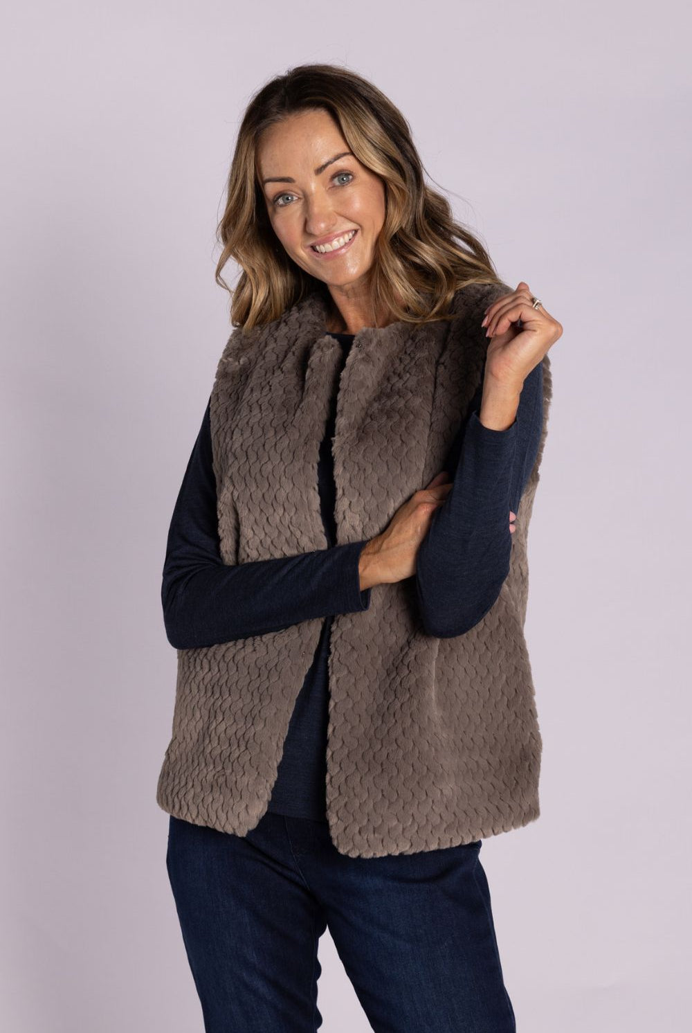 Silvermaple Collection - Isla Faux Fur Vest | Latte - Vest - Silvermaple Boutique