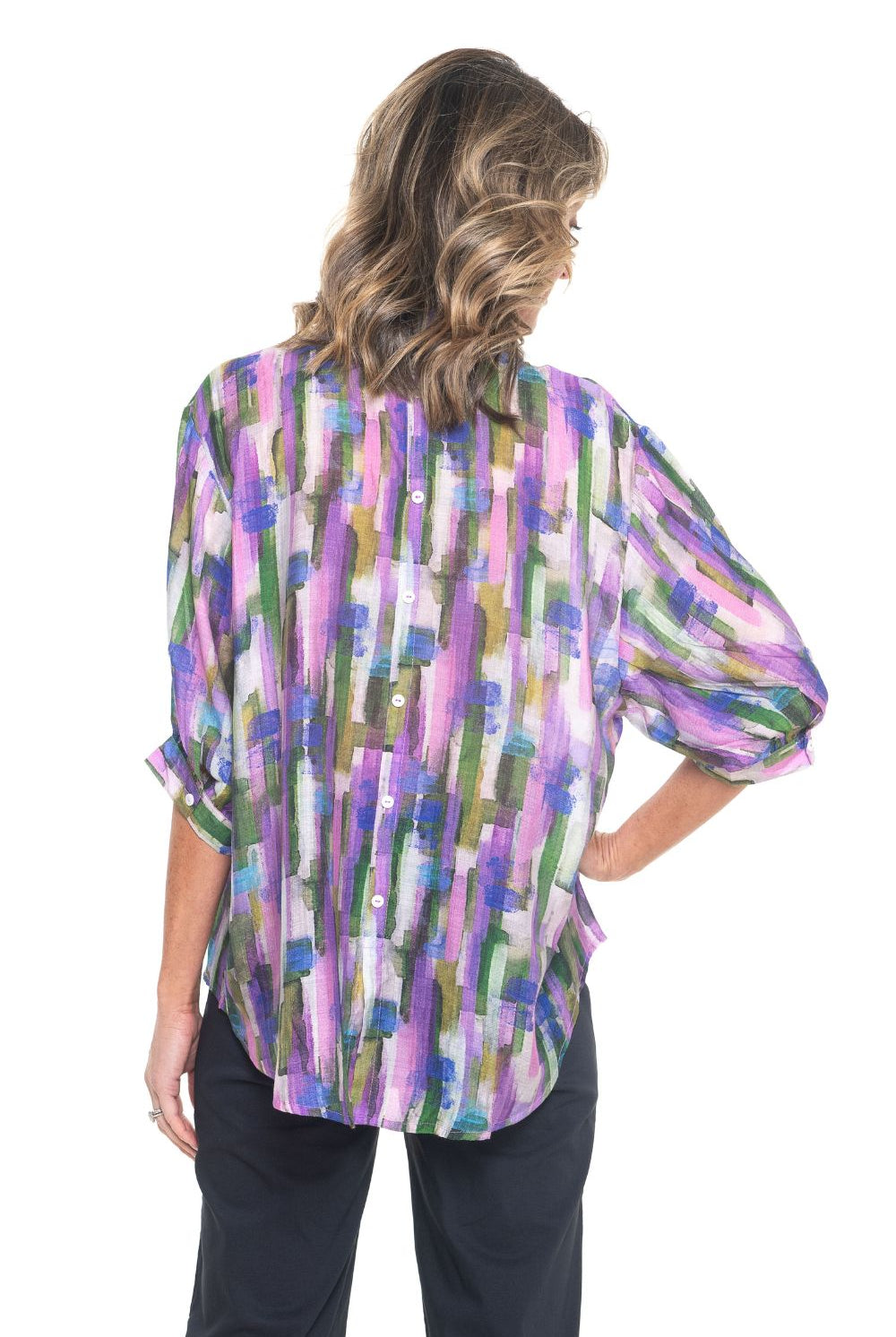 Silvermaple Collection - Belina Print Shirt | Purple Multi - Shirt - Silvermaple Boutique