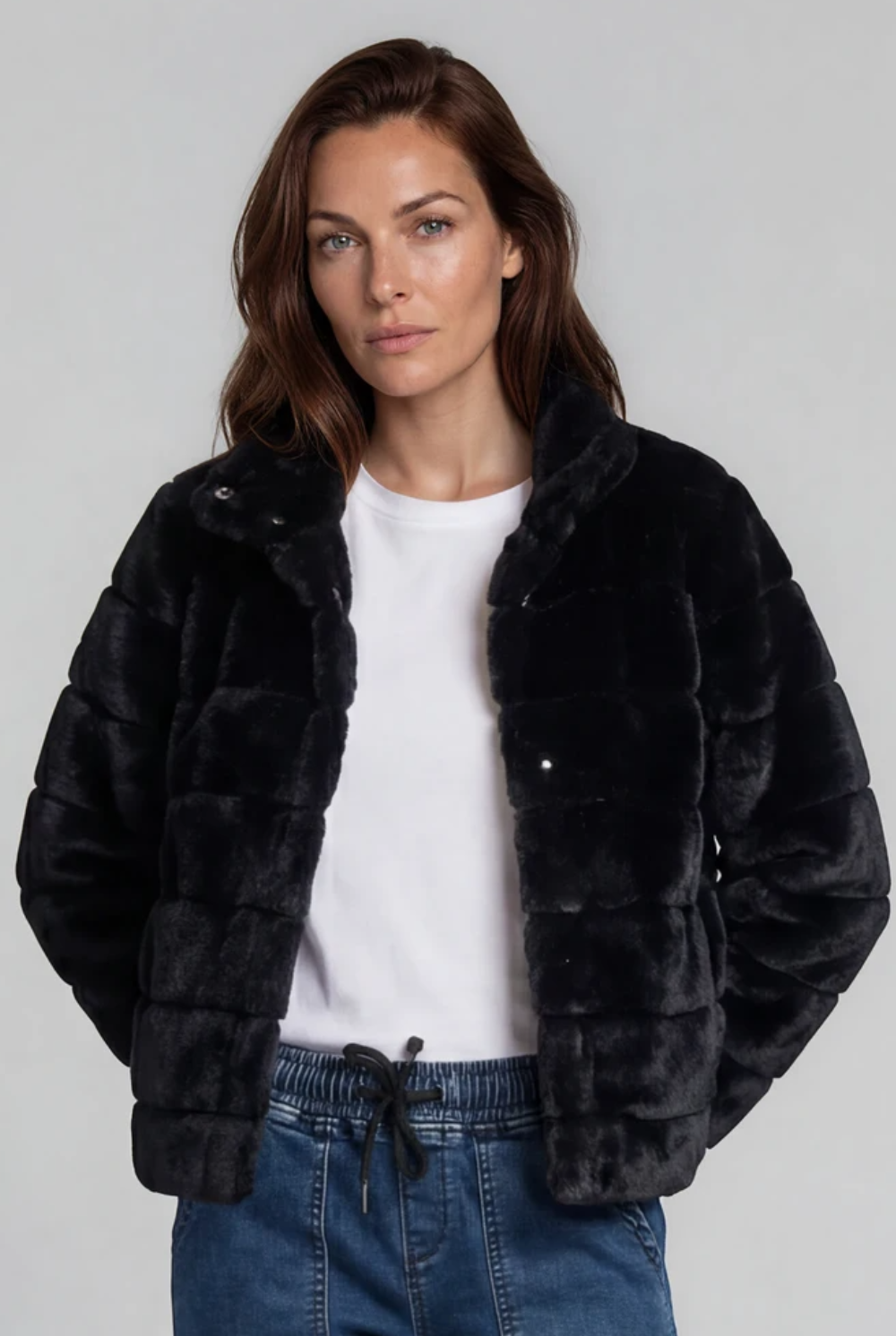 Silvermaple Collection - Brynn Faux Fur Jacket | Black - Jacket - Silvermaple Boutique