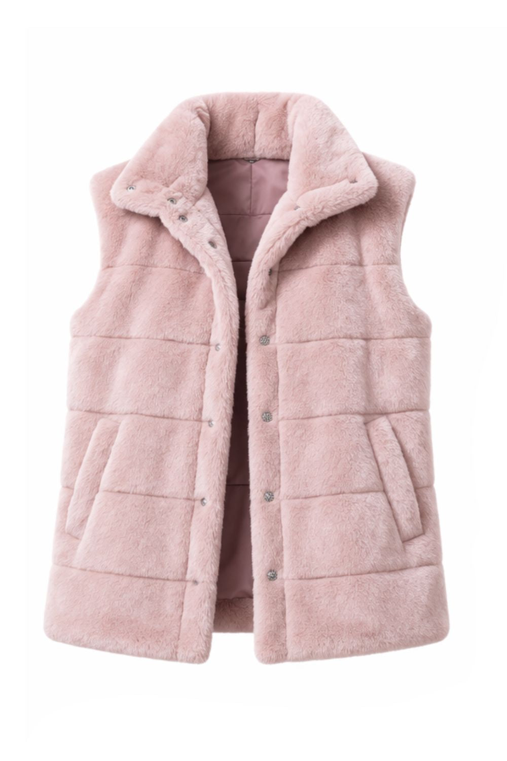 Silvermaple Collection - Brynn Faux Fur Vest | Pink - Vest - Silvermaple Boutique