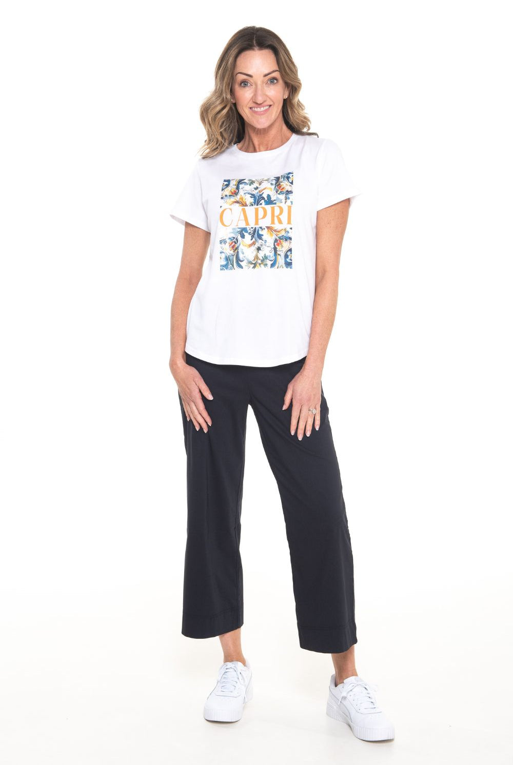 Silvermaple Collection - Capri Tee | White - T-Shirt - Silvermaple Boutique