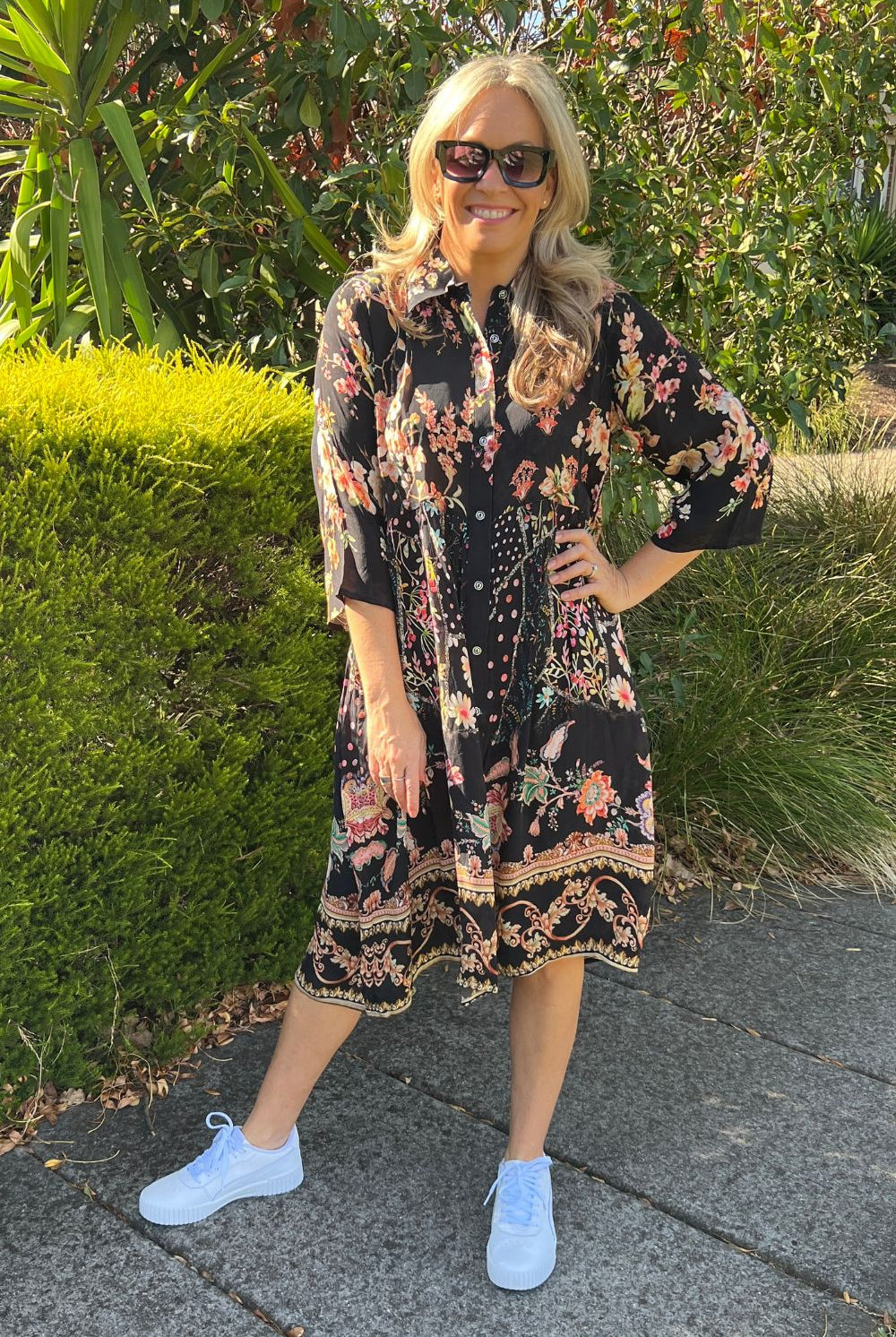 Silvermaple Collection - Celeste Button Through Dress | Eternal Garden - Dress - Silvermaple Boutique