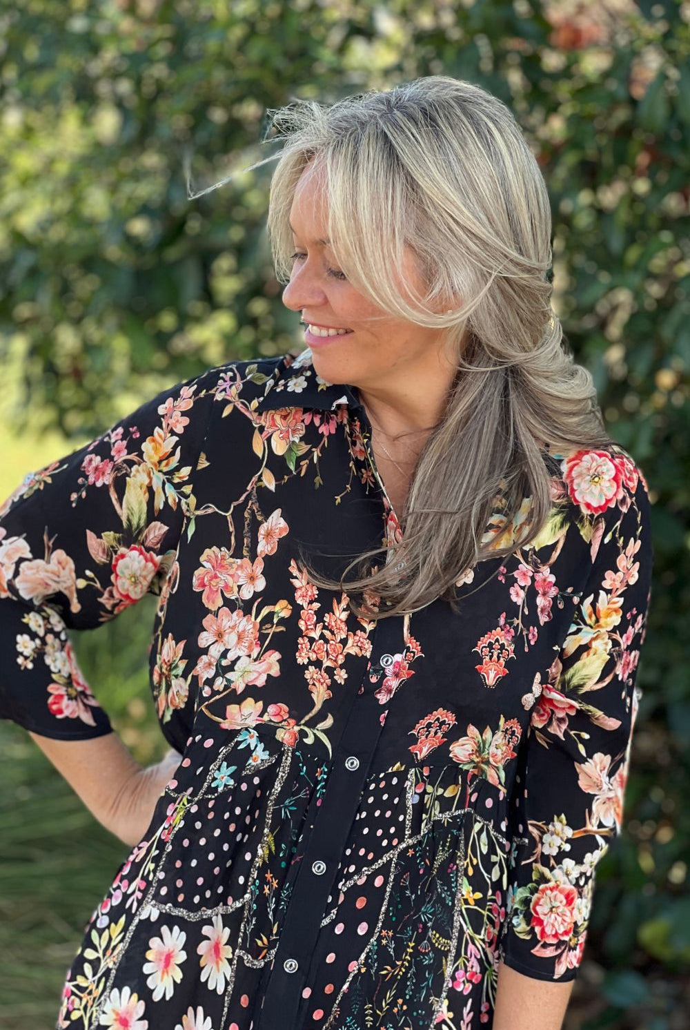 Silvermaple Collection - Celeste Button Through Dress | Eternal Garden - Dress - Silvermaple Boutique