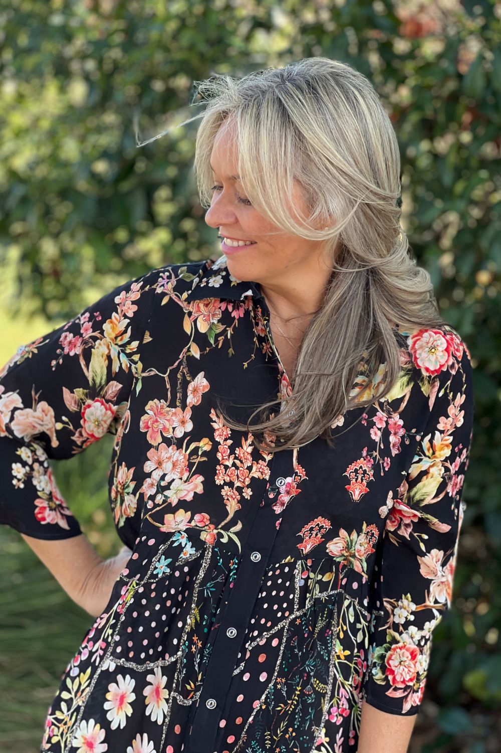 Silvermaple Collection - Celeste Button Through Dress | Eternal Garden - Dress - Silvermaple Boutique