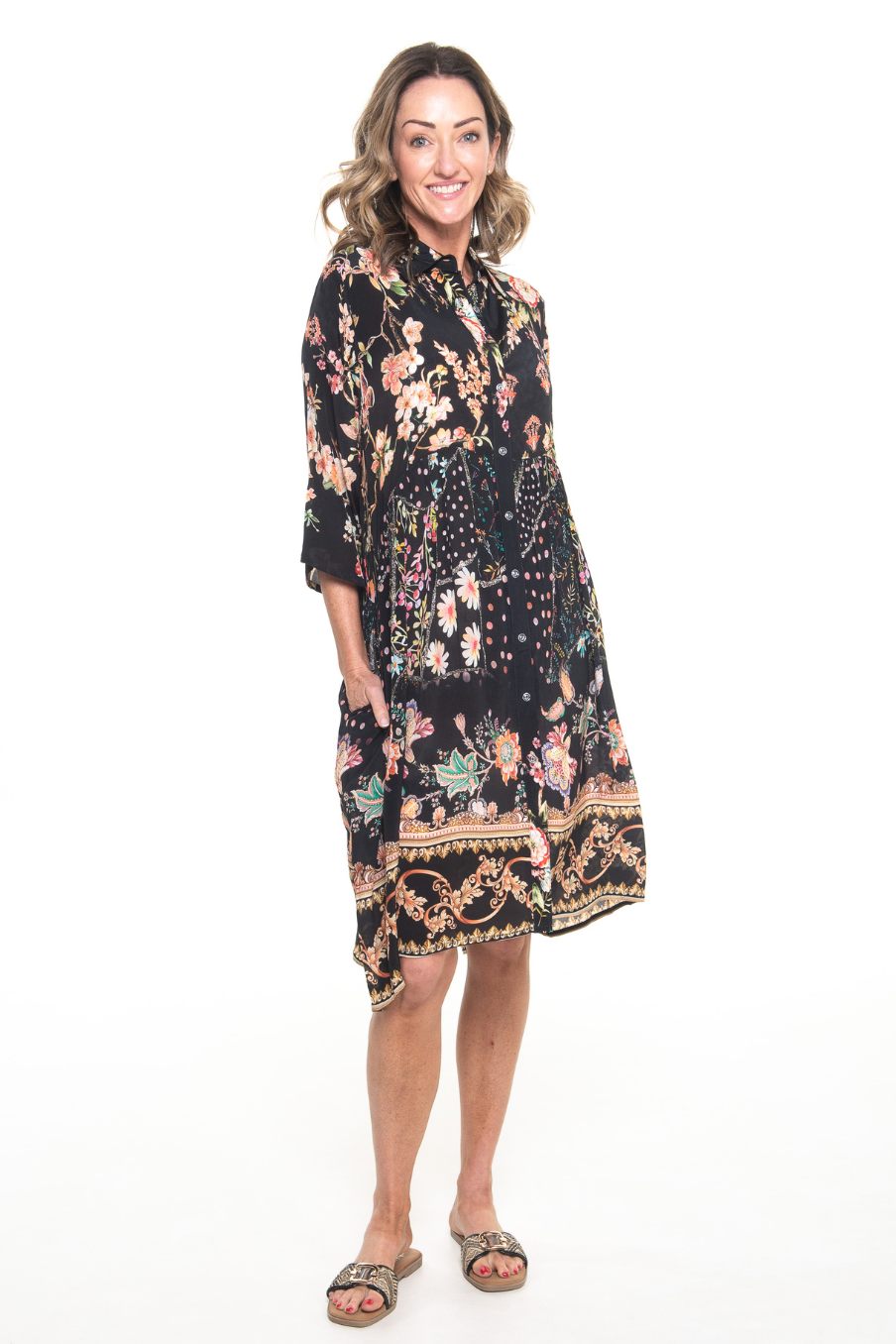 Silvermaple Collection - Celeste Button Through Dress | Eternal Garden - Dress - Silvermaple Boutique