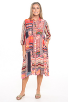 Silvermaple Collection - Celeste Button Through Dress | Tequila Sunrise - Dress - Silvermaple Boutique