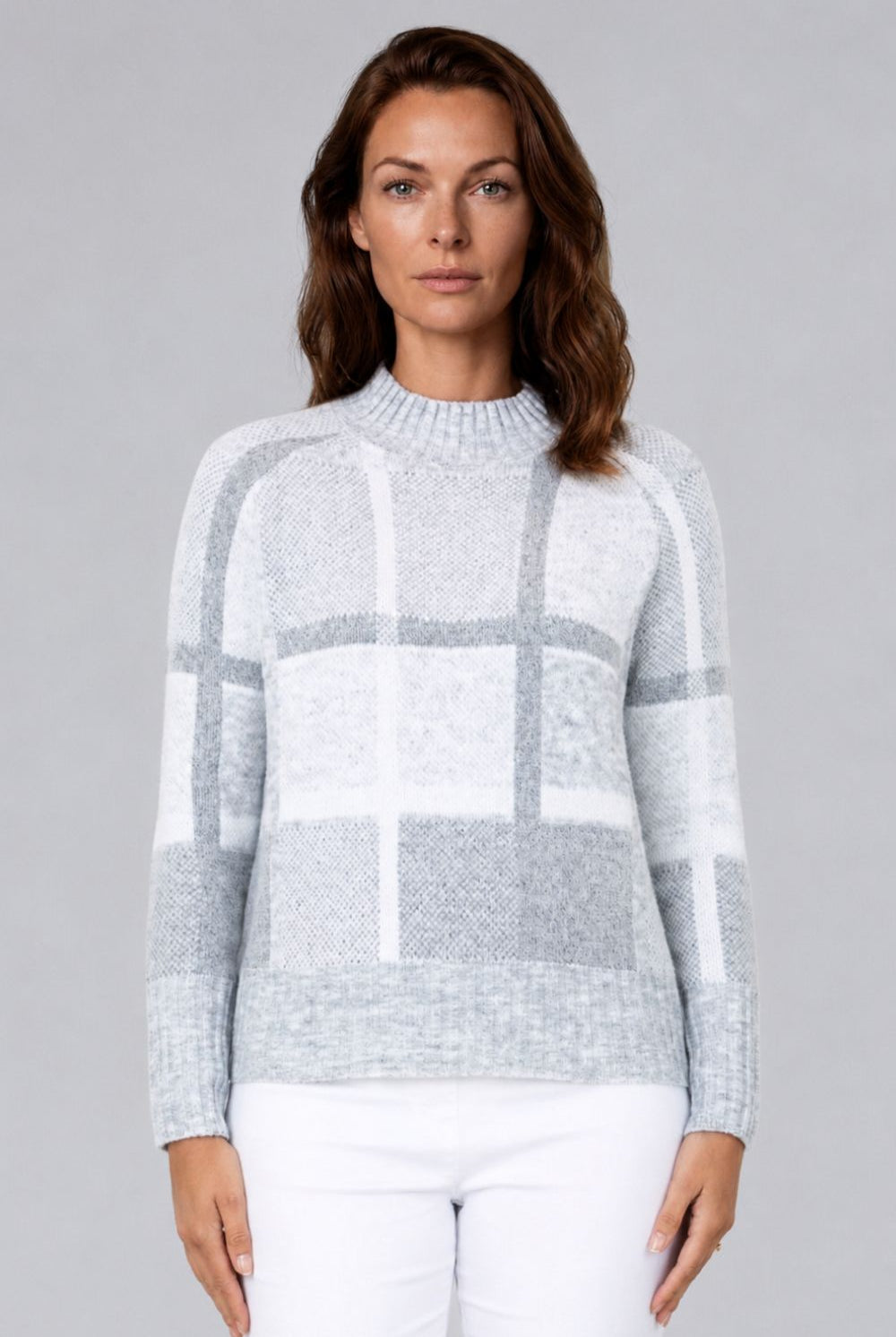 Silvermaple Collection - Check Me Out Sweater | Silver - Pullover - Silvermaple Boutique