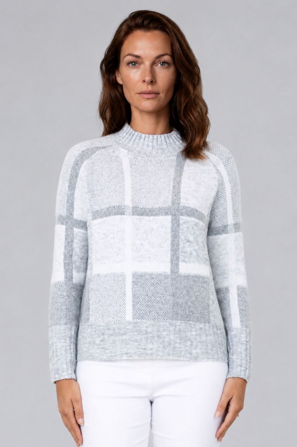 Silvermaple Collection - Check Me Out Sweater | Silver - Pullover - Silvermaple Boutique